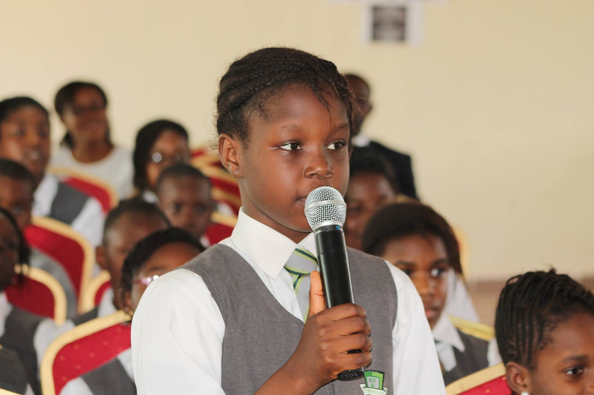 Students participating in school activities