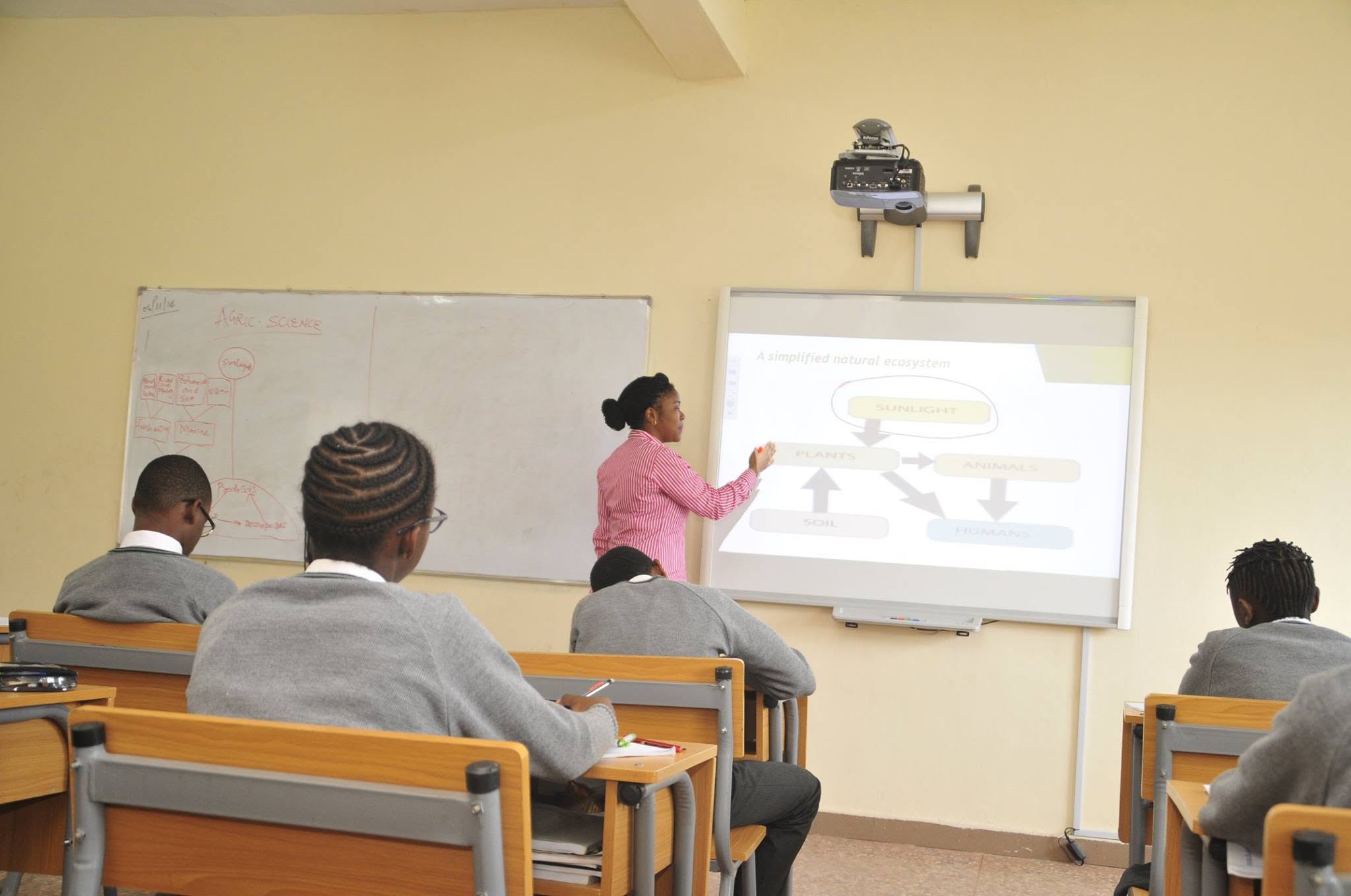 Secondary students learning at Master Care International School